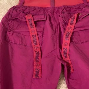 Zumba hot pink and orange dance pant size Med🔥💃